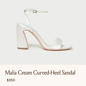 Loeffler Randall Malia Cream Curved Heel